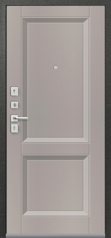 Теплая дверь входная Центурион Люкс-3 (2025), 2 замка, 2 мм металл, (графит муар+грей кашемир) #3