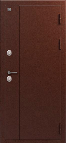 Термодверь входная Сезам Т-100 (2025), 2 замка, 1 мм металл, (медь антик+темная лиственница) #2