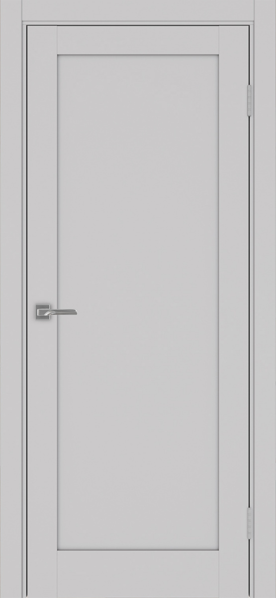 Дверь межкомнатная Оптима Порте Турин 501.1, цвет пепельный, экошпон, глухая