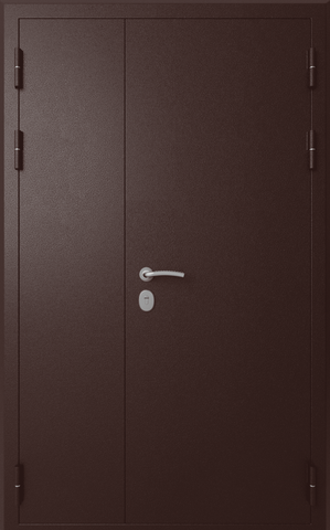 Дверь входная Эталон М-4/2 двустворчатая (2025), 1 замок, 1,4 мм металл, (медь+медь) #2