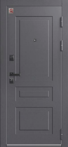 Теплая дверь входная Центурион Люкс-4 (2025), 2 замка, 2 мм металл, (антрацит муар/маренго кашемир+белый кашемир) #2