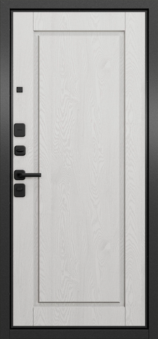 Теплая дверь входная Мастино (Бульдорс) Траст Масс 0 (2025), 2 замка, 1,5 мм металл, (антрацит букле+белый дуб скандинавский) #3