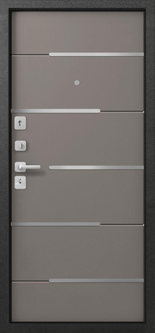 Теплая дверь входная Центурион С-108 (2024), 2 замка, 1,4 мм металл, (черный муар+базальт) #3