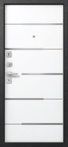 Теплая дверь входная Центурион С-108 (2024), 2 замка, 1,4 мм металл, (черный муар+белый) #3