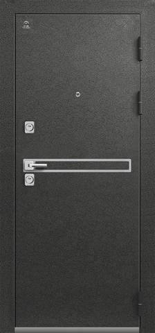Теплая дверь входная Центурион Люкс-3 (2025), 2 замка, 2 мм металл, (графит муар+белый кашемир) #2