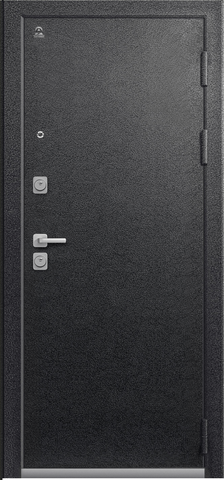 Теплая дверь входная Центурион С-104 зеркало (2025), 2 замка, 1,4 мм металл, (черный муар+белый кашемир) #2