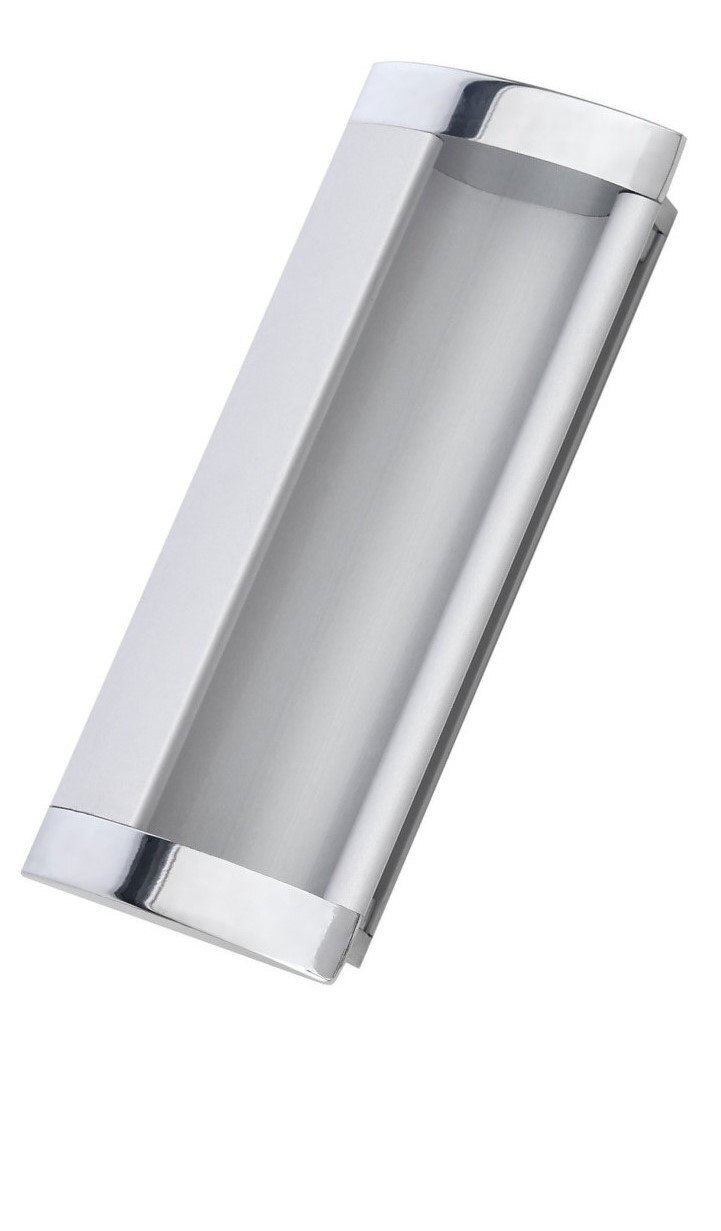 Ручка для двери-книжки Оптима Порте цена за 1 шт., цвет хром (гарантия - 12 месяцев)