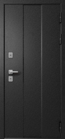 Термодверь входная Эталон Термо-4 (2025), 2 замка, 1,4 мм металл, (черный букле+эш вайт астана) #2