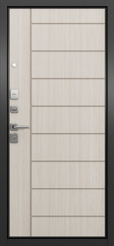 Теплая дверь входная Мастино (Бульдорс) Траст Масс 136 (2025), 2 замка, 1,5 мм металл, (антрацит букле+бьянко ларче) #3