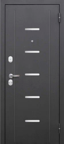 Дверь входная Феррони Гарда 7,5 см серебро, 2 замка, 1,2 мм металл, (серебро антик+белый софт велюр) #2