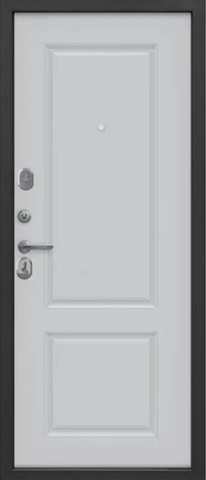 Дверь входная Феррони Гарда 7,5 см серебро, 2 замка, 1,2 мм металл, (серебро антик+белый софт велюр) #3