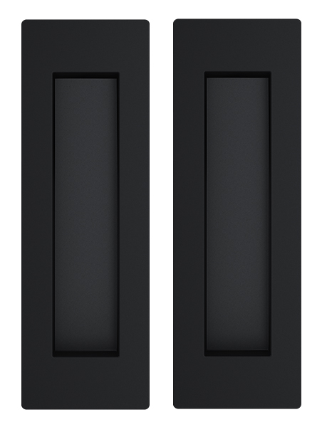 Ручка квадрат для раздвижных дверей Армадилло SH.URB153.010 (SH010 URB) BL-26 (цена за комплект), цвет черный (гарантия - 5 лет)