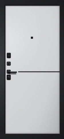 Дверь входная Бункер Дуэт 2 Фьюжн, 2 замка, 1,2 мм металл, (черный муар с блестками+серебристый) #3