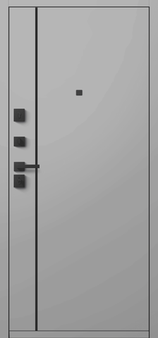 Теплая дверь входная Центурион С-106 (2026), 2 замка, 2 мм металл, (черный муар+сильвер кашемир) #3