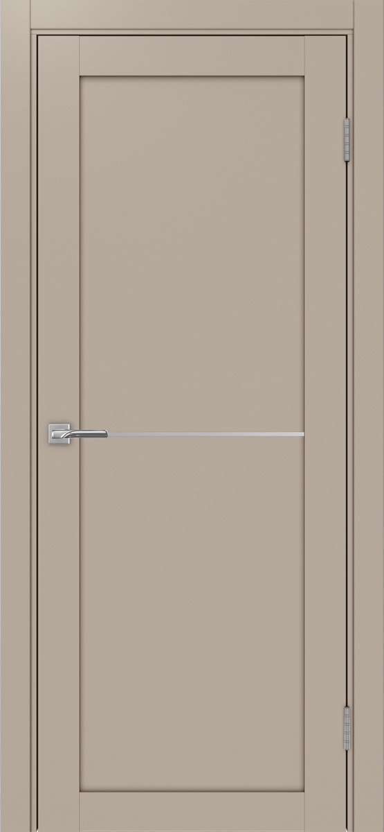 Дверь межкомнатная Оптима Порте Турин 502.11 АПП молдинг SC, цвет мокко, экошпон, глухая