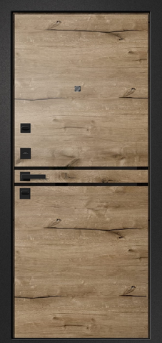 Теплая дверь входная Ретвизан Орфей-607, 2 замка, 1,4 мм металл, (дуб пацифик горизонт+дуб пацифик горизонт) #3